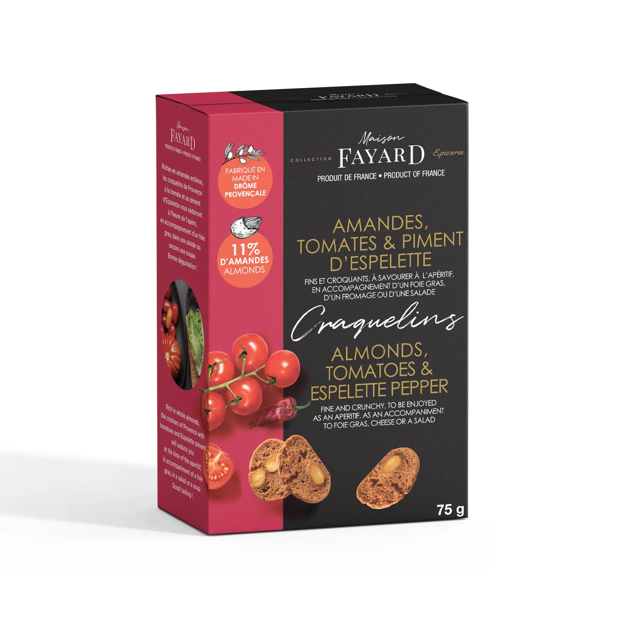 Craquelins Apéro Tomates & Piment d'Espelette Maison Fayard