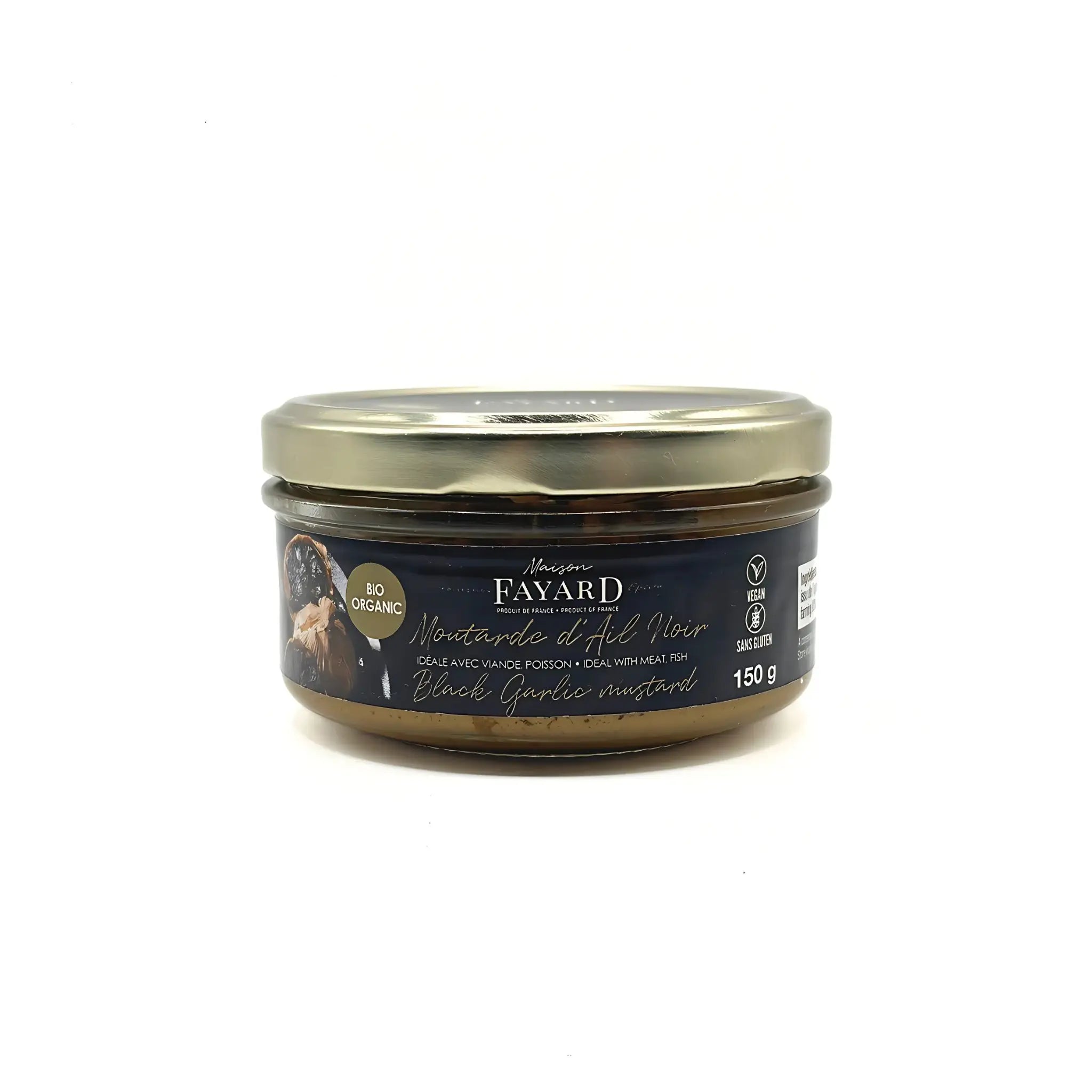 Moutarde à d'Ail Noir Bio Maison Fayard collection épicerie