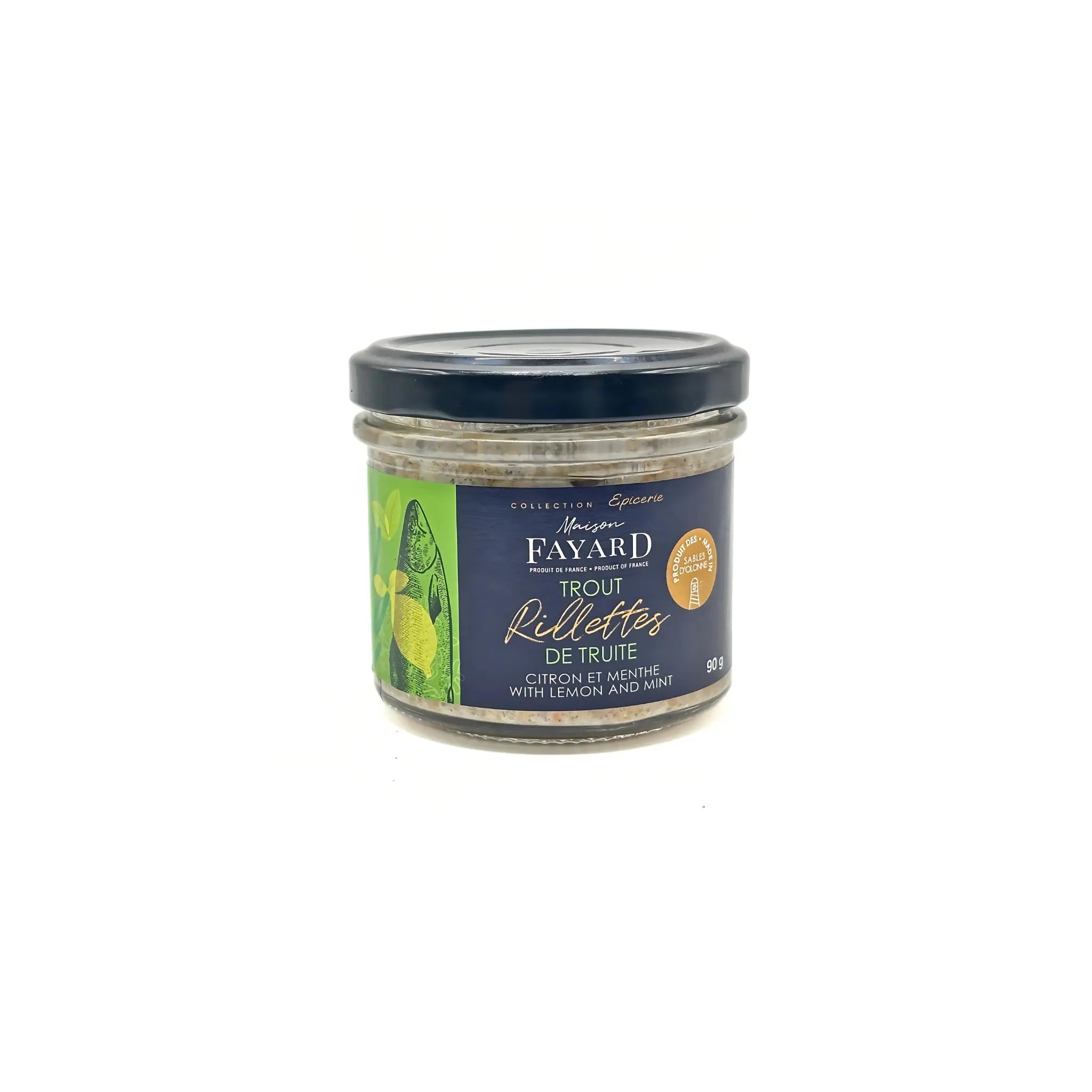 Rillettes de Truite Citron & Menthe Maison Fayard collection épicerie