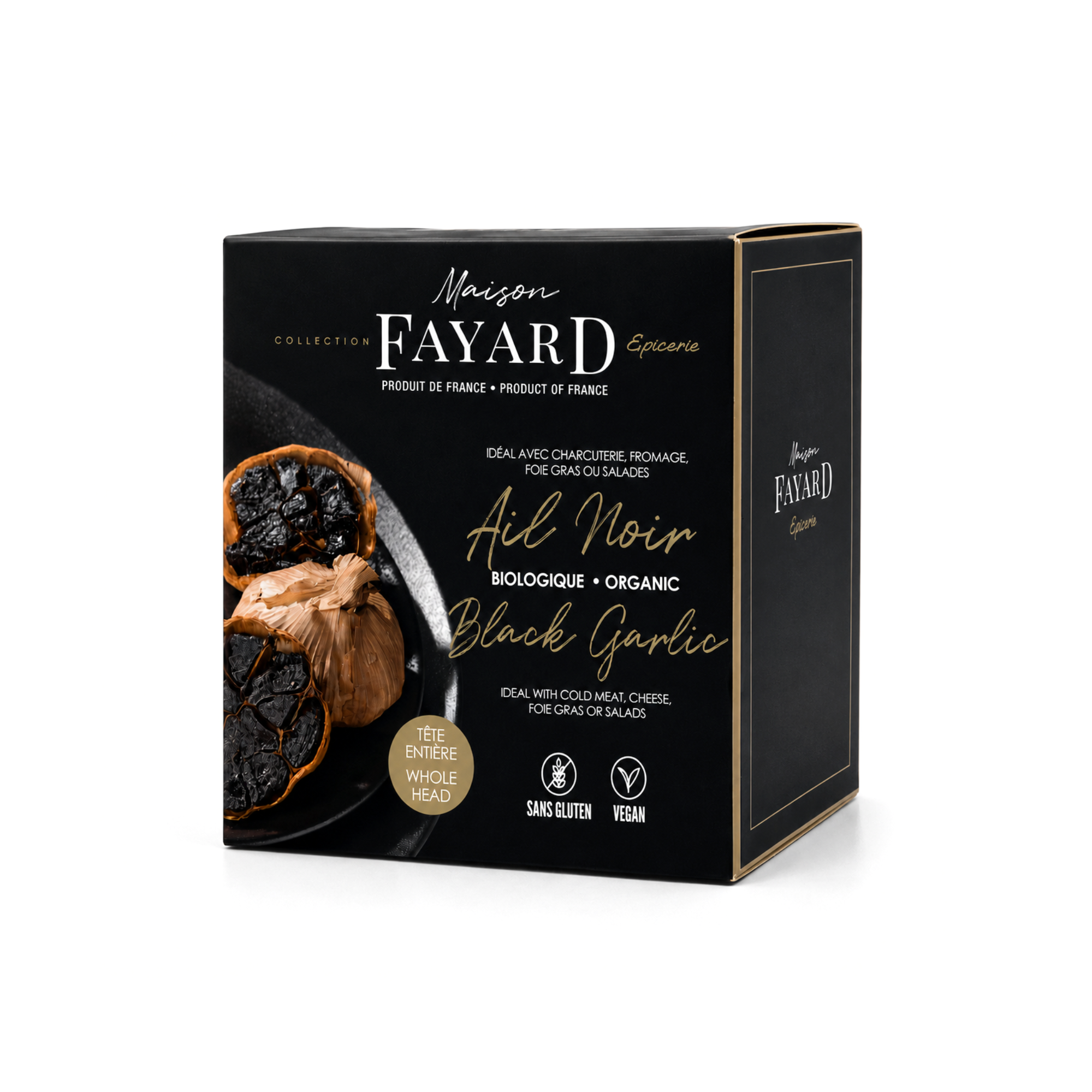 Tête d'Ail Noir entière Bio Maison Fayard collection épicerie