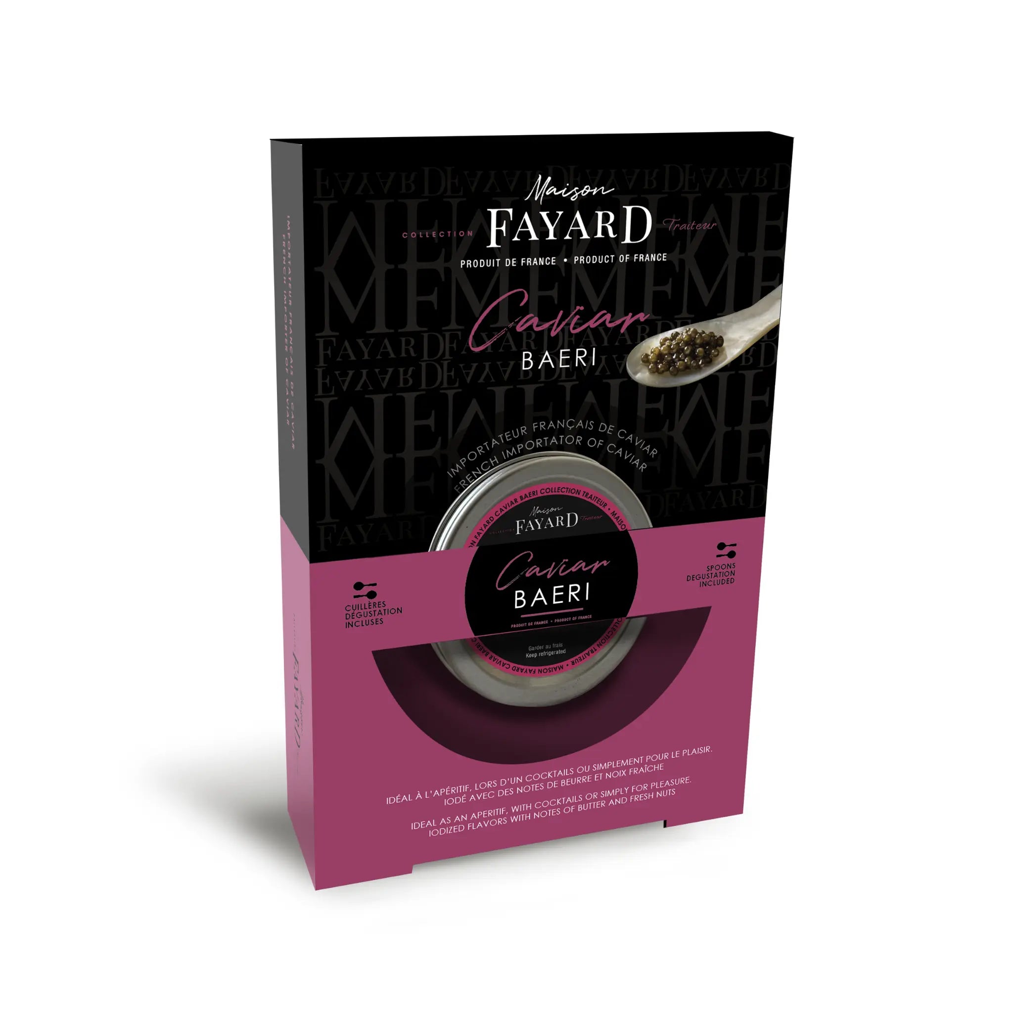 Coffret Dégustation Caviar Baeri Maison Fayard collection signature