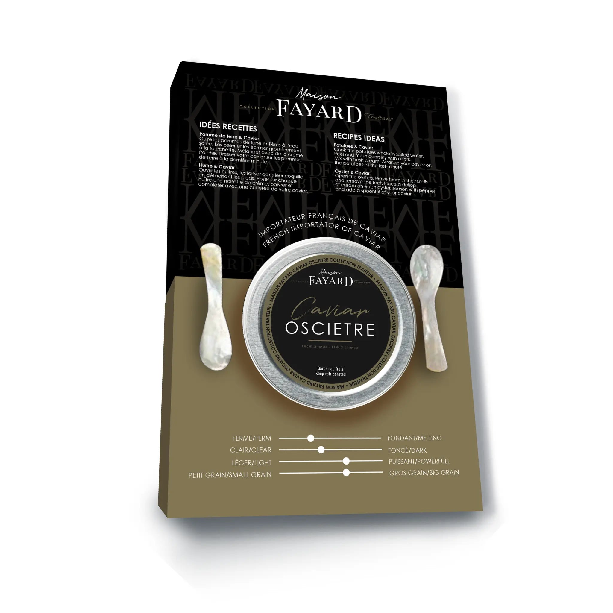 Coffret Dégustation Caviar Osciètre Maison Fayard