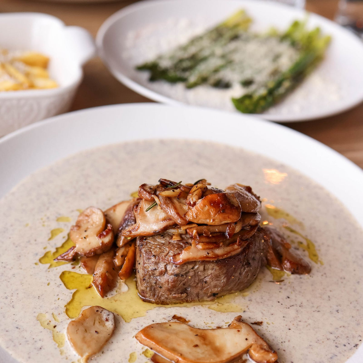 Viande napée d'une sauce crémeuse