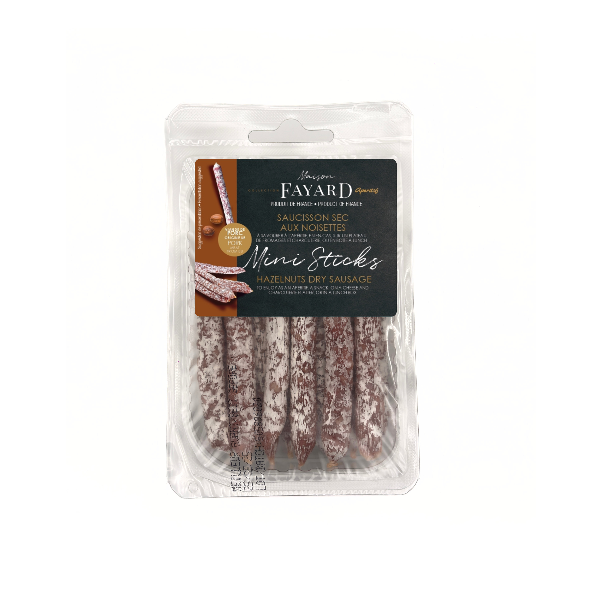 Mini Sticks Noisettes Saucisson sec