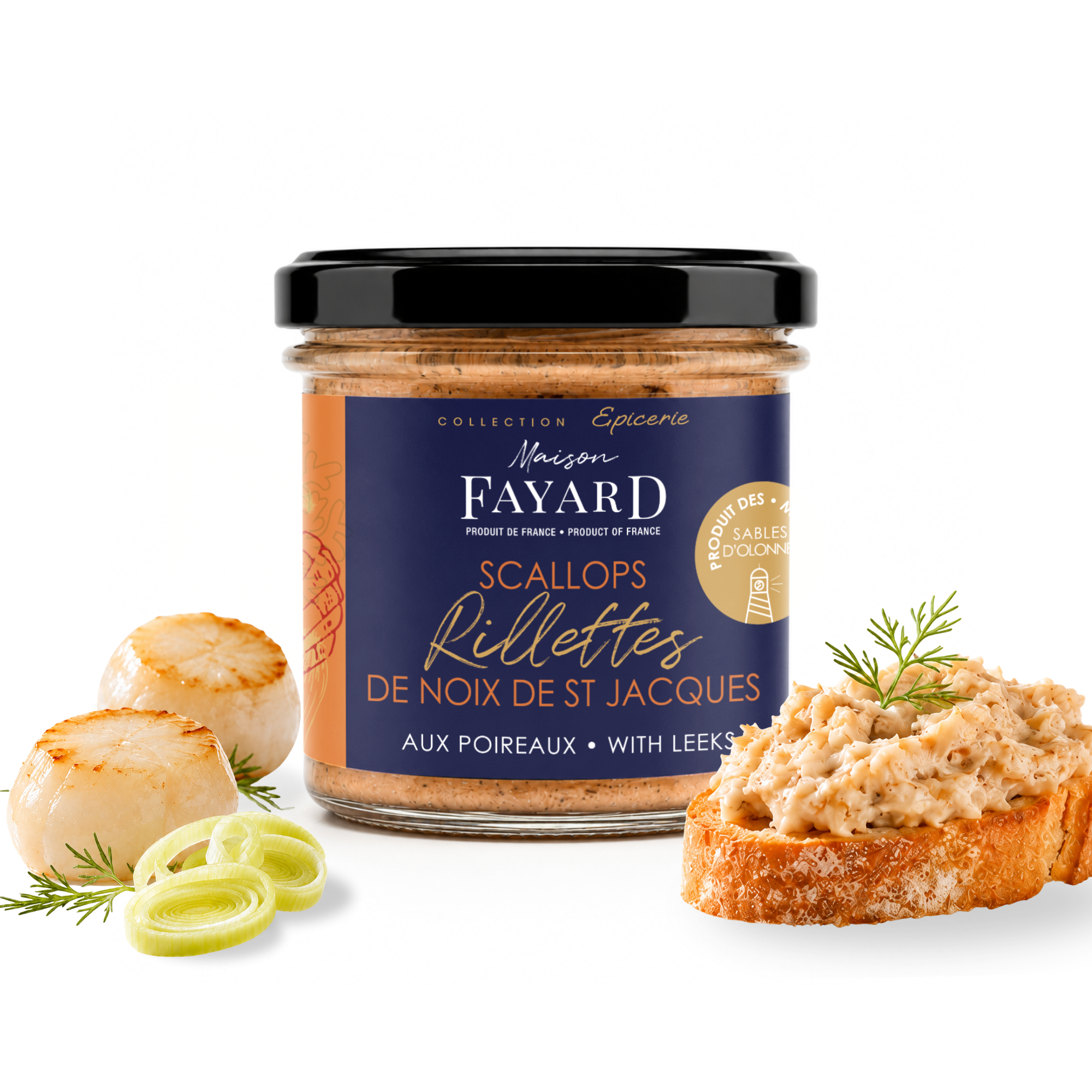 Rillettes de Saint Jacques au poireau