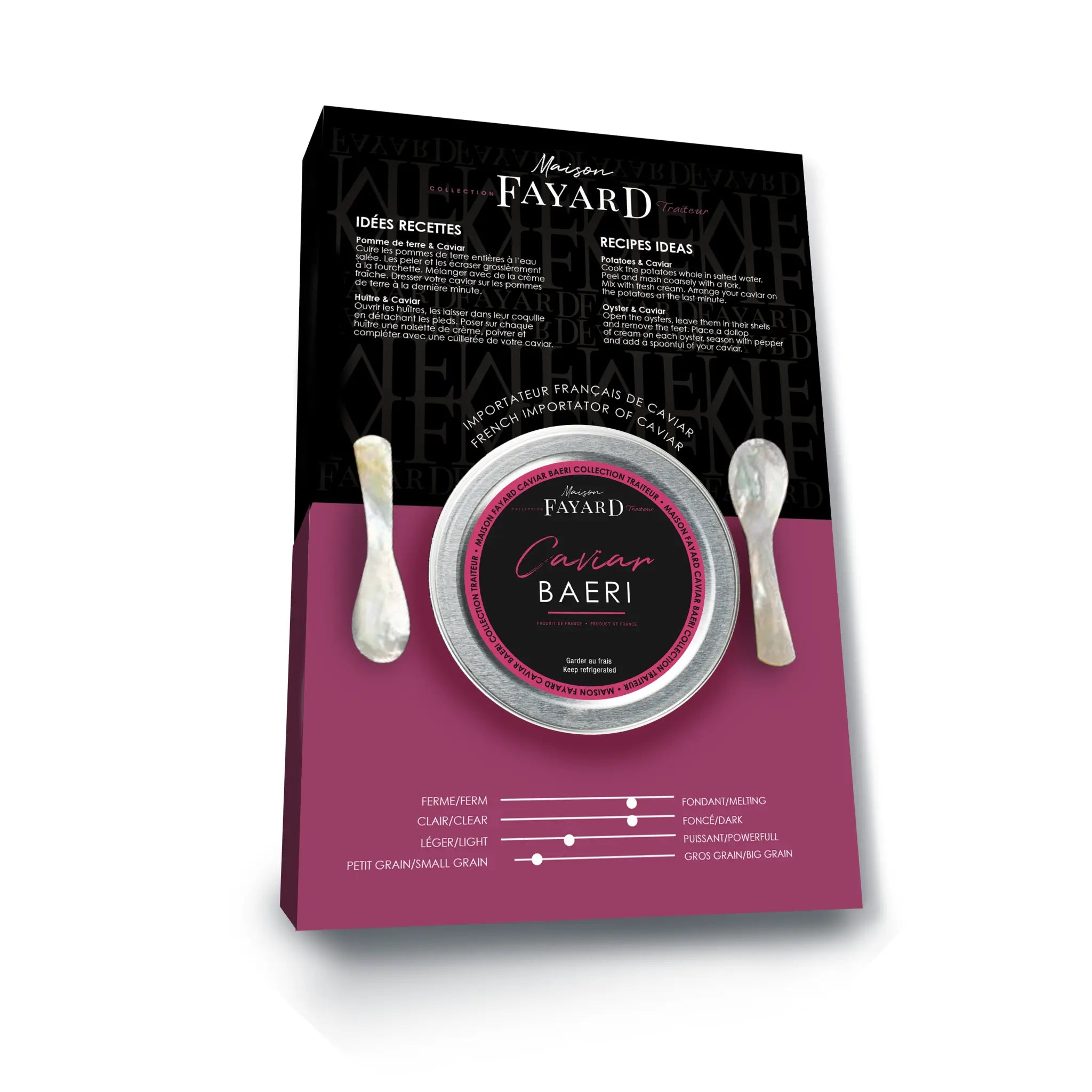Coffret Dégustation Caviar Baeri Maison Fayard collection signature