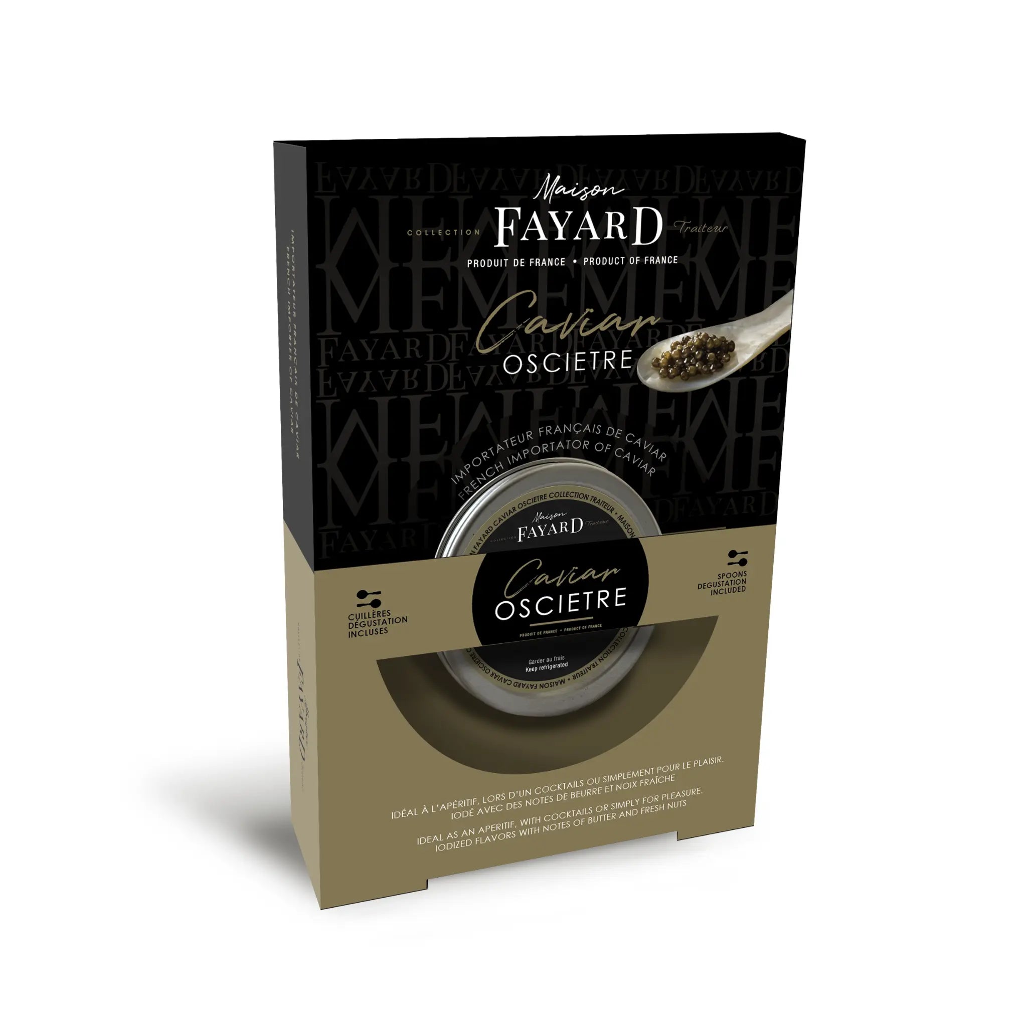 Coffret Dégustation Caviar Osciètre Maison Fayard